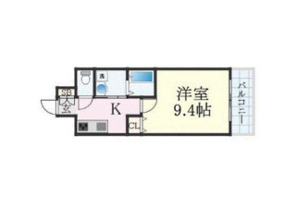 ノーブルハイム岡山の物件間取画像